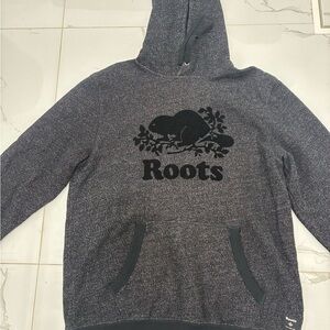 ROOTS Organic Original Kanga Hoodie – Black Pepper (Unisex)